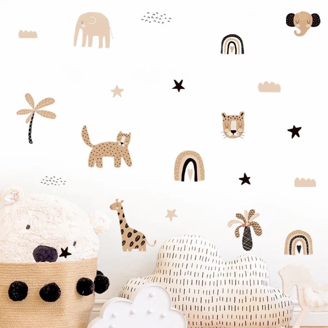 Boho Karikatür Gökkuşağı Yıldı - Baby Nursery Decor Girl incelemesi ve fiyatı